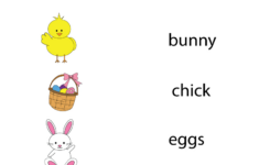 Free Preschool Easter Vocabulary Worksheet inside Pre K Easter Worksheets