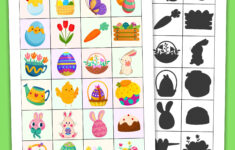 Free Printable Easter Shadow Matching Activity For Children inside Easter Matching Worksheets