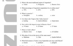 Free Quiz within Globe Trekker Chile And Easter Island Worksheets Answers