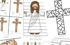 Free Resurrection Sunday "He Is Risen" Activity Worksheets Printables intended for Christian Easter Worksheets For Kids
