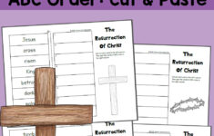 Free Set Of Cut And Paste Resurrection Worksheets within Catholic Easter Worksheets