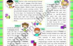 Happy Easter" Series (6) - Easter Around The World - Reading regarding Easter Around the World Worksheets