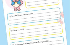 If I Were The Easter Bunny Writing Frame in If I Were The Easter Bunny Worksheets