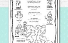 Jesus' Resurrection Easter Activity Pages - Kids Bible Teacher intended for Easter Story Worksheets
