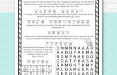 Jesus' Resurrection Easter Activity Pages - Kids Bible Teacher within Jesus Easter Worksheets