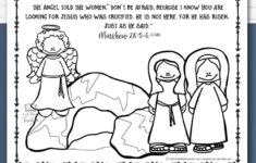 Jesus' Resurrection Worksheets With Easter Bible Verses - Kids regarding Easter Bible Worksheets