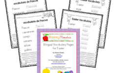 Mommy Maestra: Spanish Easter-Themed Vocabulary Worksheets {Printable} with regard to Easter Worksheets In Spanish