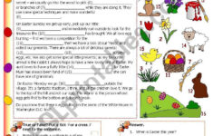 My Easter Holiday - Esl Worksheettecus with regard to Easter Holiday Worksheets
