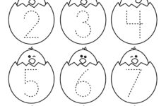 Number Tracing Easter Worksheet (1-10). Teachersmag with regard to Easter Counting Worksheets For Preschoolers