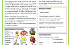 Our Easter Reading For Detail (Dee…: English Esl Worksheets Pdf &amp; Doc within Easter Comprehension Worksheets