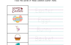 Page 4 - Free Custom Printable Easter Worksheet Templates | Canva in Easter Writing Worksheets