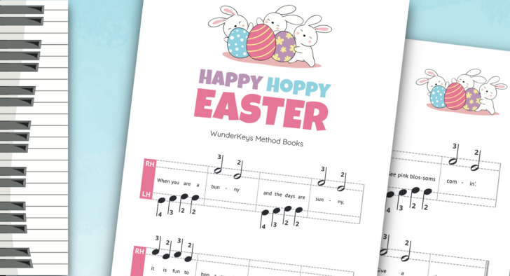 Easter Piano Worksheets