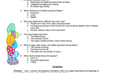 The Easter Story Reading For Detail…: English Esl Worksheets Pdf &amp; Doc regarding History of Easter Worksheets