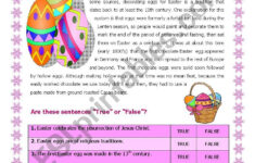The History Of The Easter Egg - Esl Worksheetelle81 with regard to Easter History Worksheets
