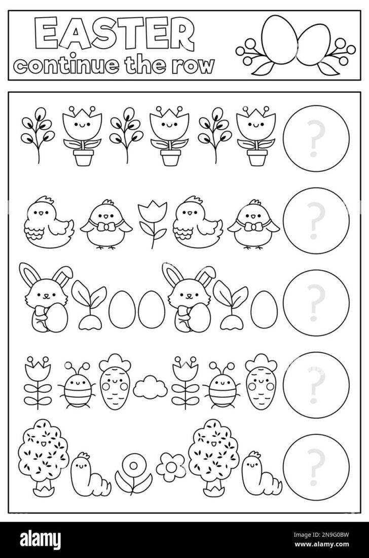 Easter Symbols Worksheets