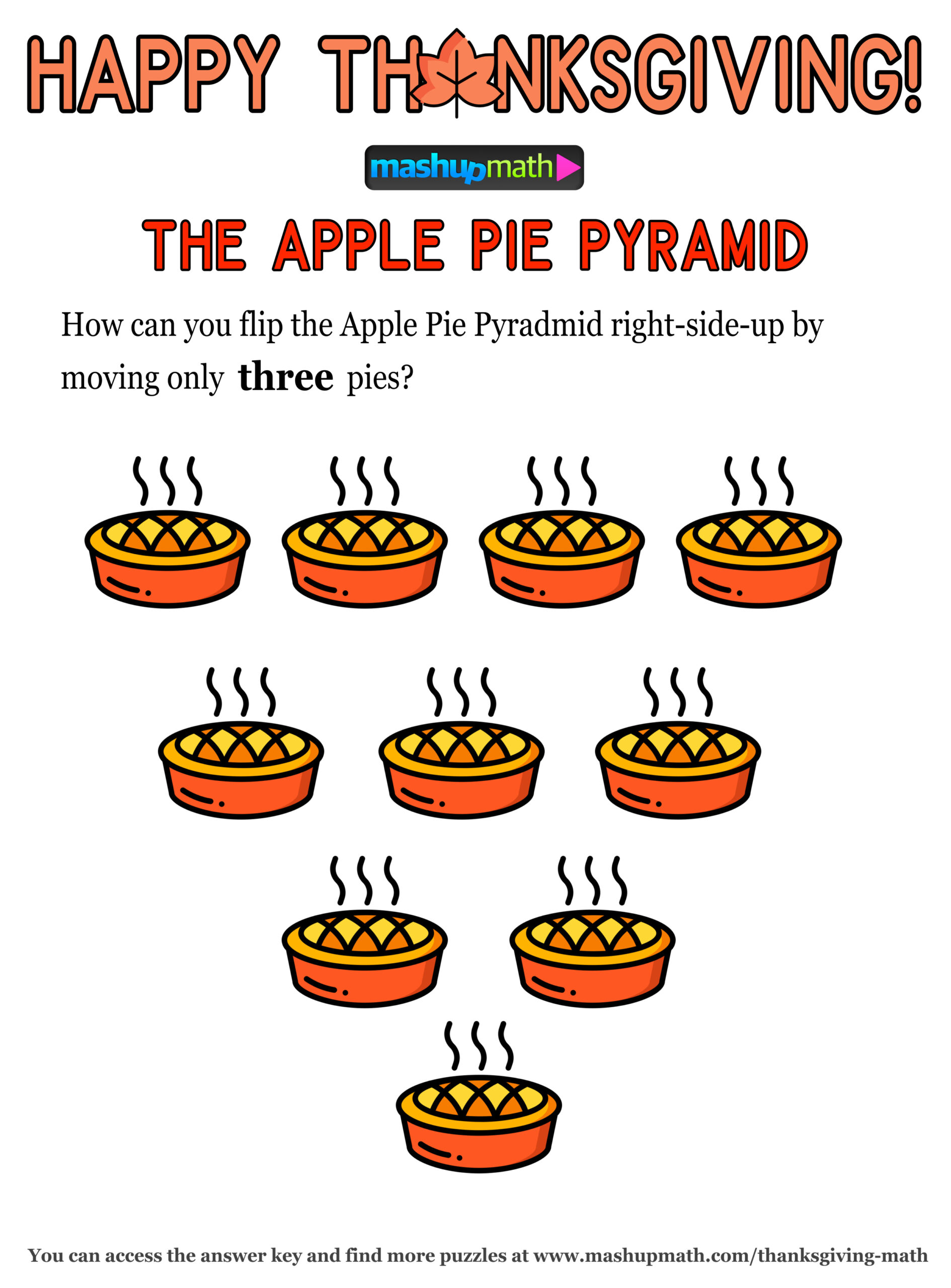 12 Thanksgiving Math Activities For Grades 1-8 — Mashup Math pertaining to Happy Thanksgiving Math Worksheet