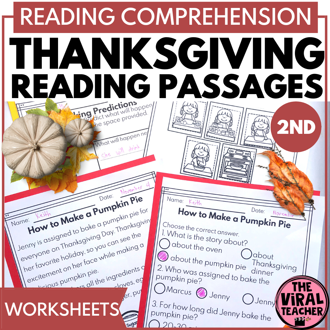 2Nd Grade Thanksgiving Reading Passages And Comprehension with 2Nd Grade Thanksgiving Reading Comprehension Worksheets