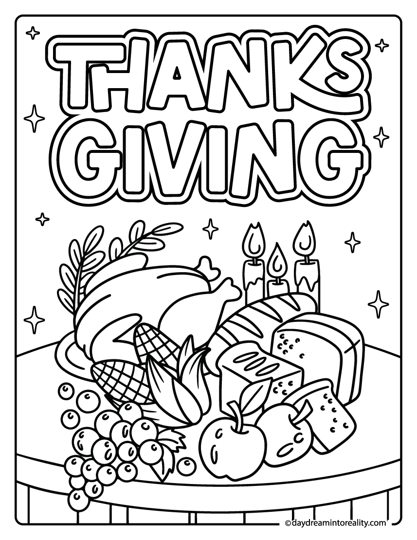31+ Thanksgiving Coloring Pages | Free Pdf Printables ~ Daydream inside Coloring Worksheets For Thanksgiving