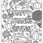 67 Thanksgiving Coloring Pages (Free Pdf Printables) In Happy Thanksgiving Worksheet