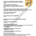 A Charlie Brown Thanksgiving  Answers   Esl Worksheetstella Mater With Charlie Brown Thanksgiving Worksheet