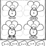 Addition: Thanksgiving Turkey Math Worksheet Worksheet With Thanksgiving Math Addition Worksheets
