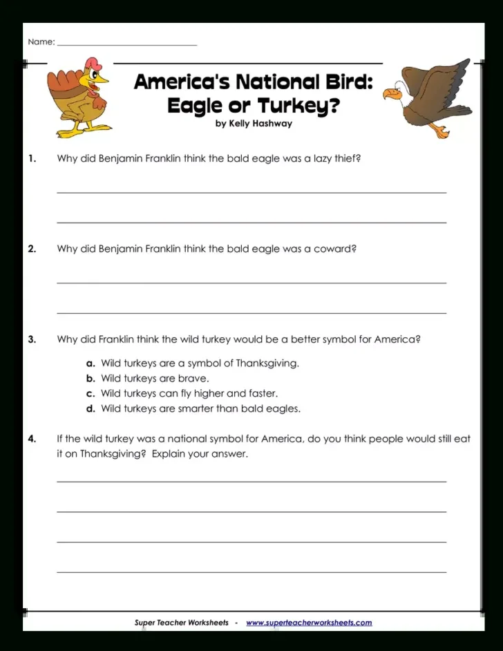 Super Teacher Worksheets Thanksgiving