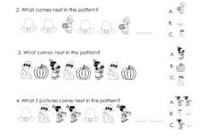 Another Thanksgiving Patterns Worksheet (K-2Nd) | Squarehead Teachers with regard to Thanksgiving Language Worksheets