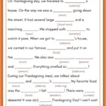 Best Thanksgiving Mad Libs Free Printable (Use It This Year!) With Thanksgiving Mad Libs Worksheets