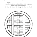Colordivision Thanksgiving Free Math Worksheets Pertaining To Thanksgiving Division Worksheets