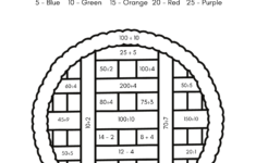 Colordivision Thanksgiving Free Math Worksheets regarding Division Thanksgiving Worksheets