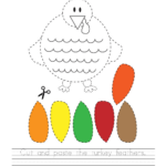 Cut And Paste Thanksgiving Worksheets Worksheets In Cut And Paste Thanksgiving Worksheets