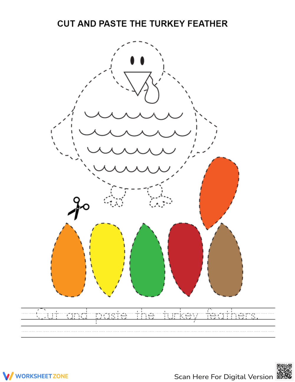 Cut And Paste Thanksgiving Worksheets Worksheets in Cut And Paste Thanksgiving Worksheets