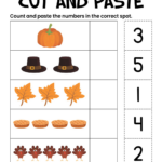 Cut And Paste Thanksgiving Worksheets Worksheets Intended For Free Thanksgiving Cut And Paste Worksheets