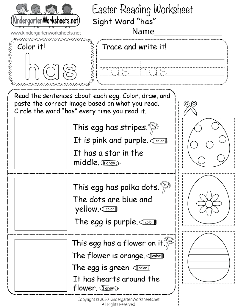 Easter Reading Worksheet - Free Printable, Digital, &amp;amp; Pdf for Easter Reading Comprehension Worksheets Free