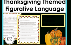 Feasting On Words: 7 Thanksgiving Figurative Language Activities throughout Thanksgiving Figurative Language Worksheet Answer Key