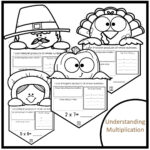 Fifth Grade Thanksgiving Craft Activity For Math | Multiplication Throughout 5th Grade Thanksgiving Math Worksheets
