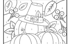 Free Colornumber Thanksgiving Printables - Artsy Pretty Colors pertaining to Thanksgiving Color By Number Worksheet