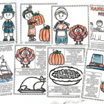 Free History Of Thanksgiving Coloring Page Throughout The Real Story Of Thanksgiving History Channel Worksheet