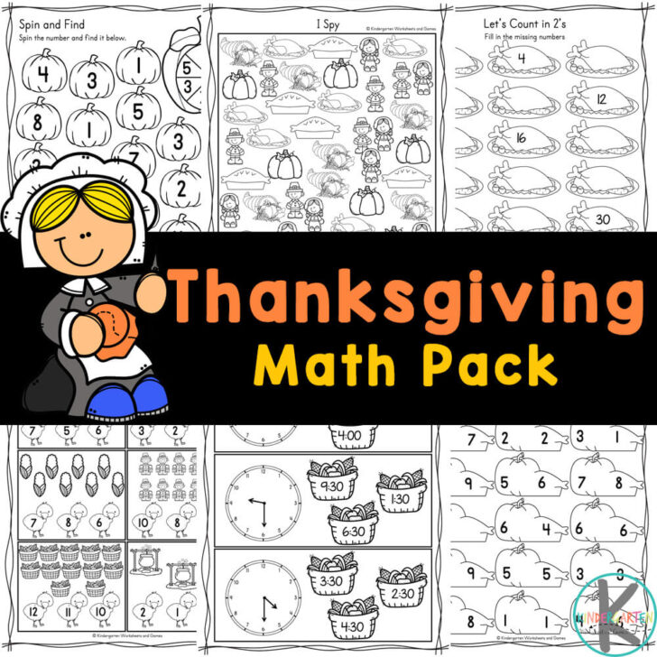 Free Printable Thanksgiving Math Worksheets