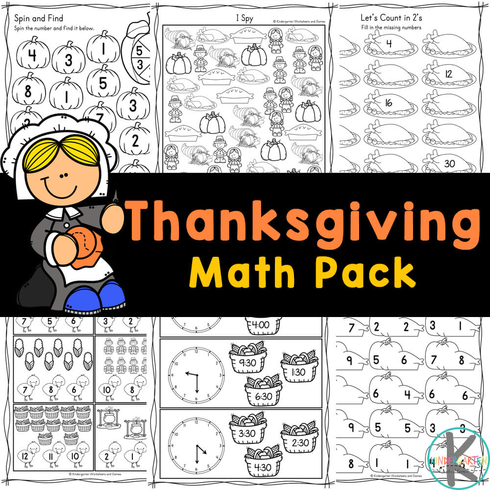 Free Printable Kindergarten Thanksgiving Math Worksheets within Thanksgiving Addition Worksheets Kindergarten