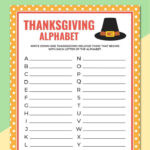 Free Printable Thanksgiving Alphabet Game For Thanksgiving Games Worksheets