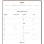 Free Printable Thanksgiving Menu Planner & Checklist   Making Lemonade Pertaining To Thanksgiving Menu Worksheet