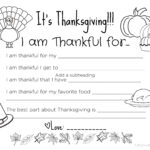 Free Printable Thanksgiving Placemats For The Kids   All My Good Intended For Kids Thanksgiving Worksheet