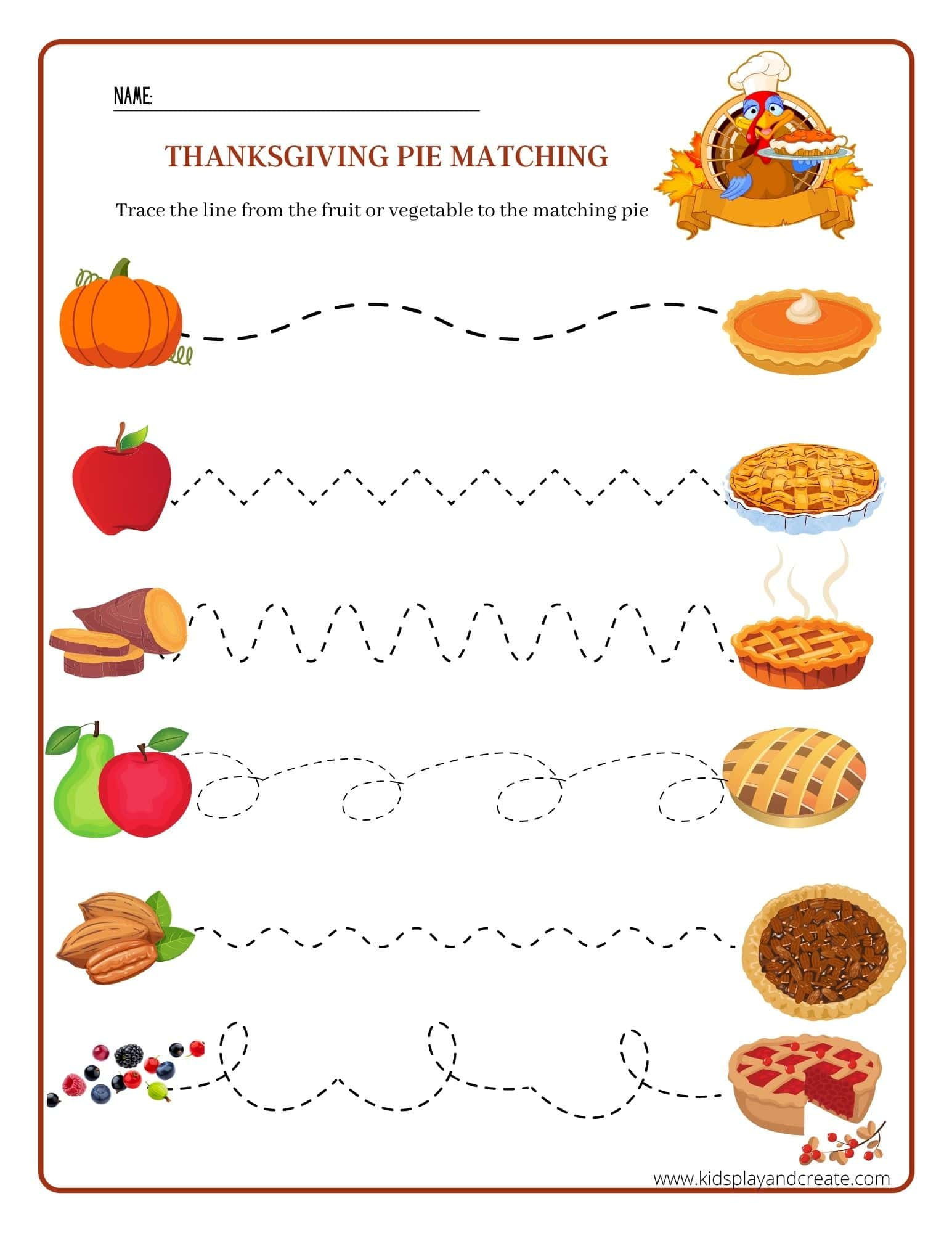 Free Printable Thanksgiving Worksheets For Pre-K - Kids Play And in Pre-K Thanksgiving Worksheets