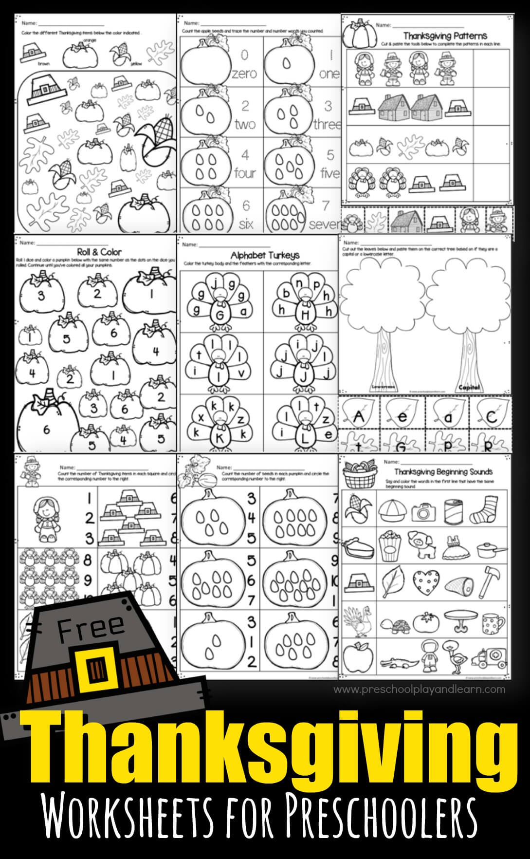 Free Printable Thanksgiving Worksheets For Preschoolers pertaining to Super Teacher Worksheets Thanksgiving