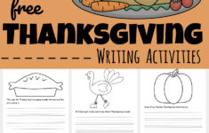 Free Printable Thanksgiving Writing Activities throughout Thanksgiving Language Worksheets