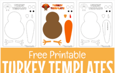 Free Printable Turkey Template For Thanksgiving Crafts in Thanksgiving Craft Worksheets