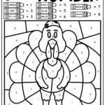 Free Thanksgiving Colornumber Pages   Play Party Plan With Thanksgiving Color By Number Multiplication Worksheets