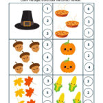 Free Thanksgiving Math Activities For Preschool Kids   Academy Pertaining To Preschool Thanksgiving Math Worksheets