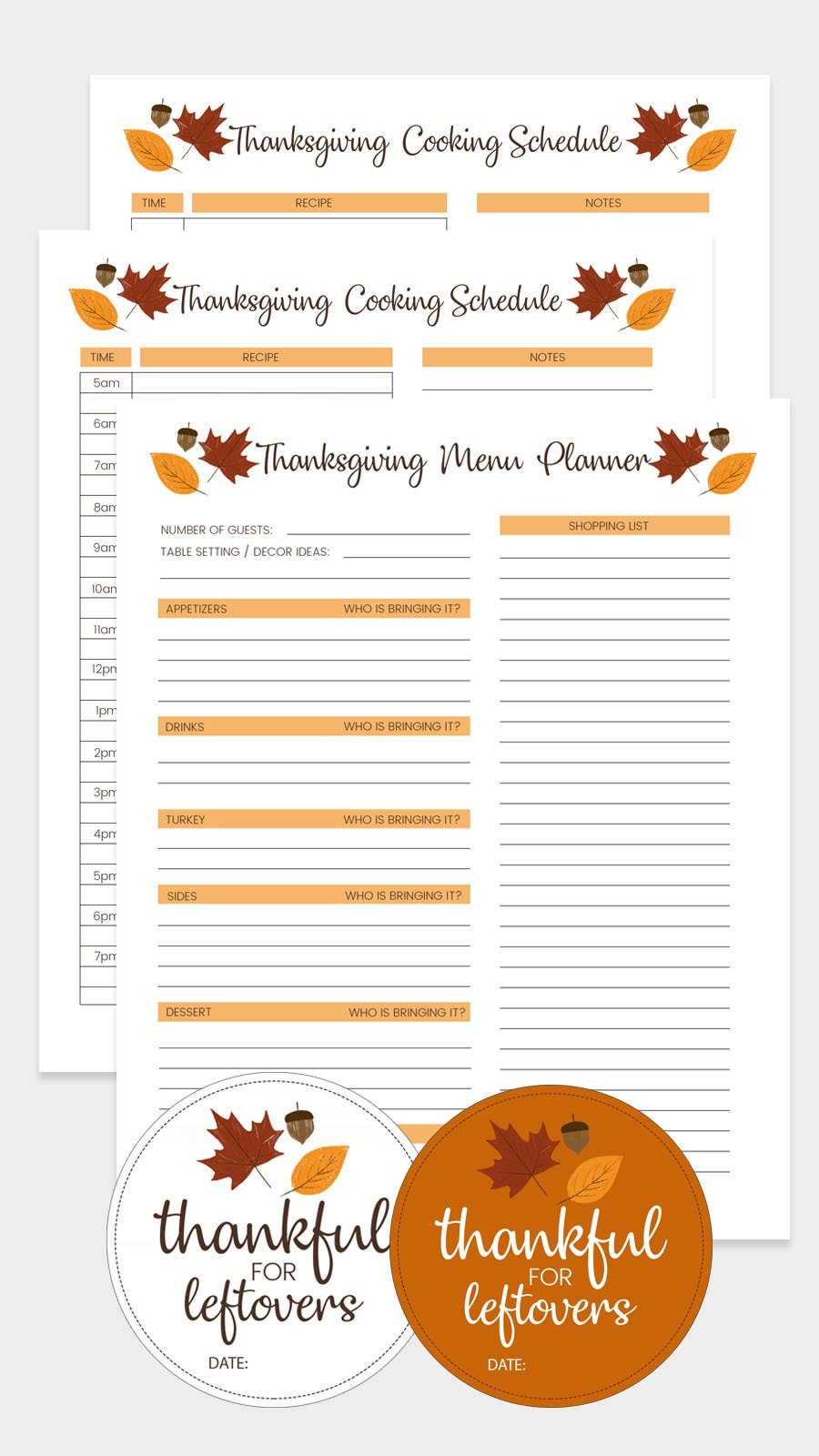 Free Thanksgiving Menu Template, Schedule + Tags | Lil&amp;#039; Luna with regard to Thanksgiving Menu Worksheet